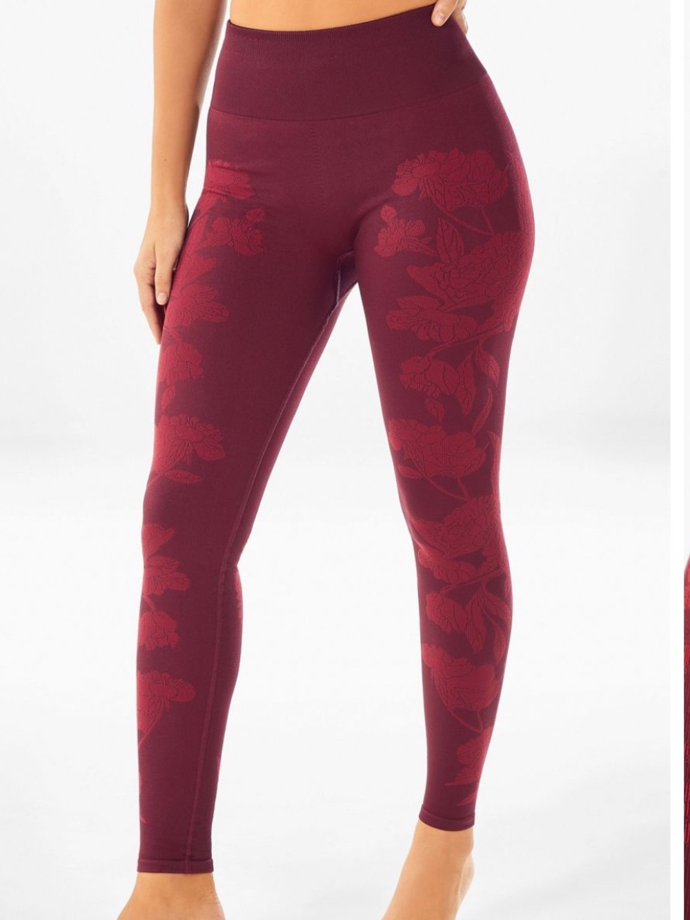 NWOT FABLETICS High Waisted Seamless Floral Leggings